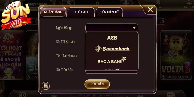 Câu hỏi về hình thức nạp tiền