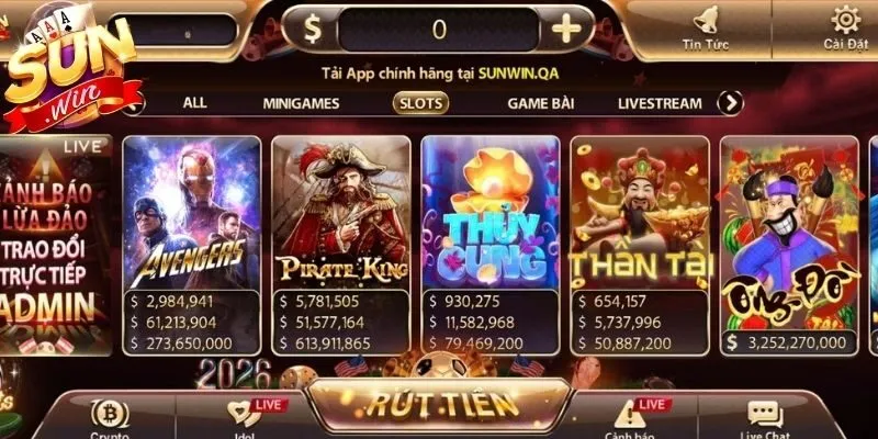 Không gian slot jackpot dành cho người mới