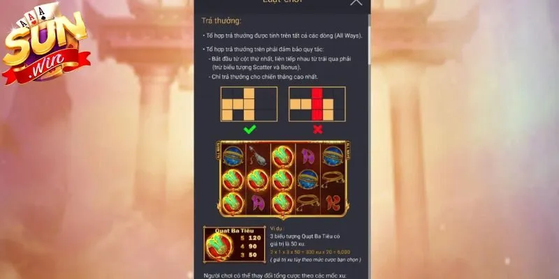 Tây Du Thần Khí Sunwin - Siêu Phẩm Game Slot Đẳng Cấp 4 Sunwin Chi tiết công thức tính hệ số nhân thưởng