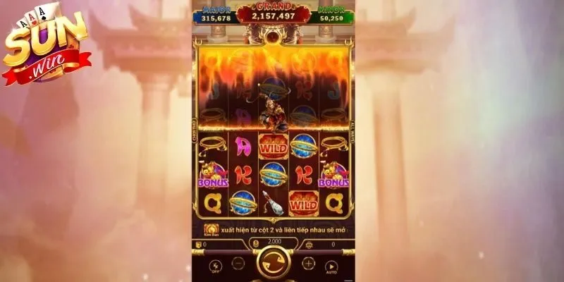Tây Du Thần Khí Sunwin - Siêu Phẩm Game Slot Đẳng Cấp 2 Sunwin Những yếu tố làm phiên quay thêm cuốn hút