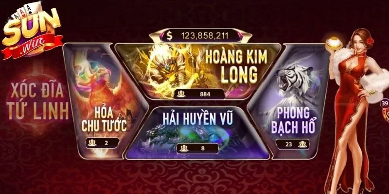 Xóc Đĩa Tứ Linh Sunwin - Trải Nghiệm Đổi Thưởng Cực Mới 2 Sunwin Khám phá điểm độc bản của xóc đĩa tứ linh Sunwin